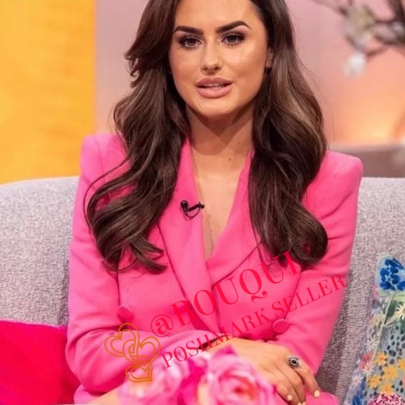 BLOGGER FAV ZARA DOUBLE BREASTED FROCK PINK BLAZER - Picture 12 of 15